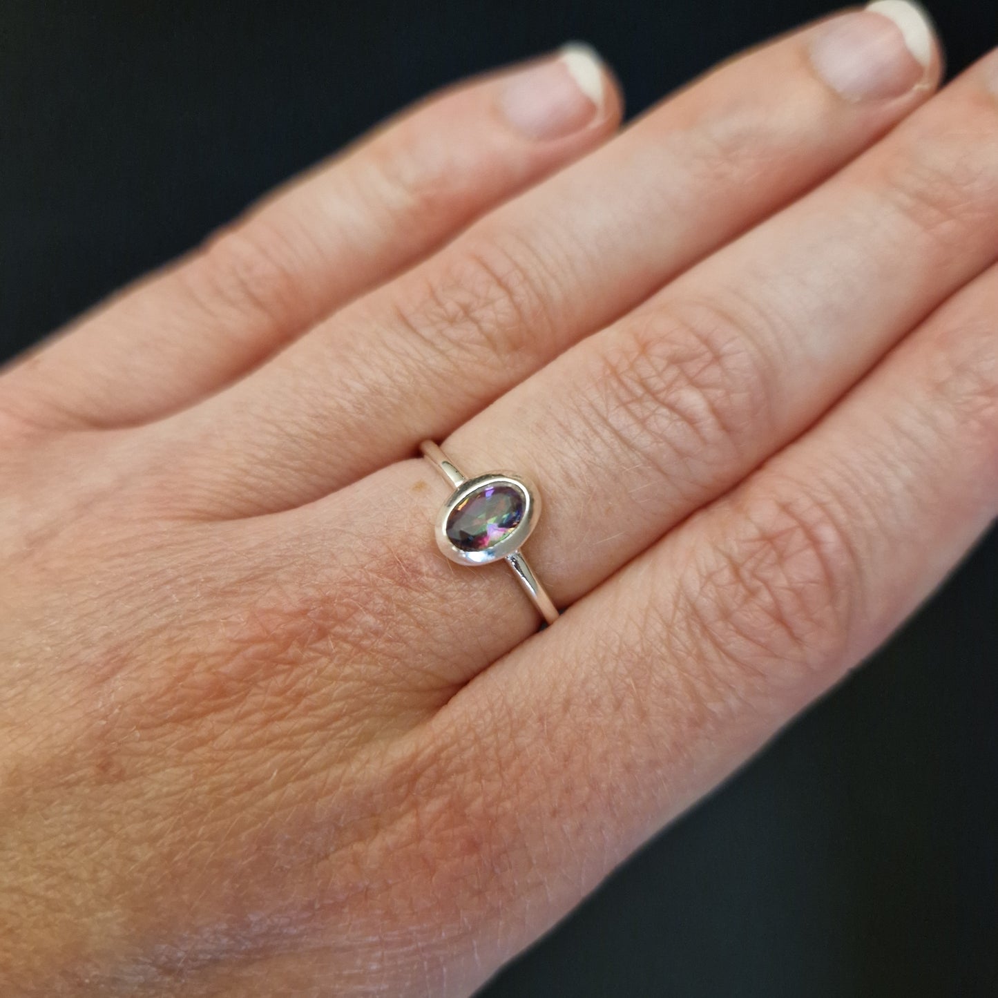 Ring Radient Charm Mystic Topaz