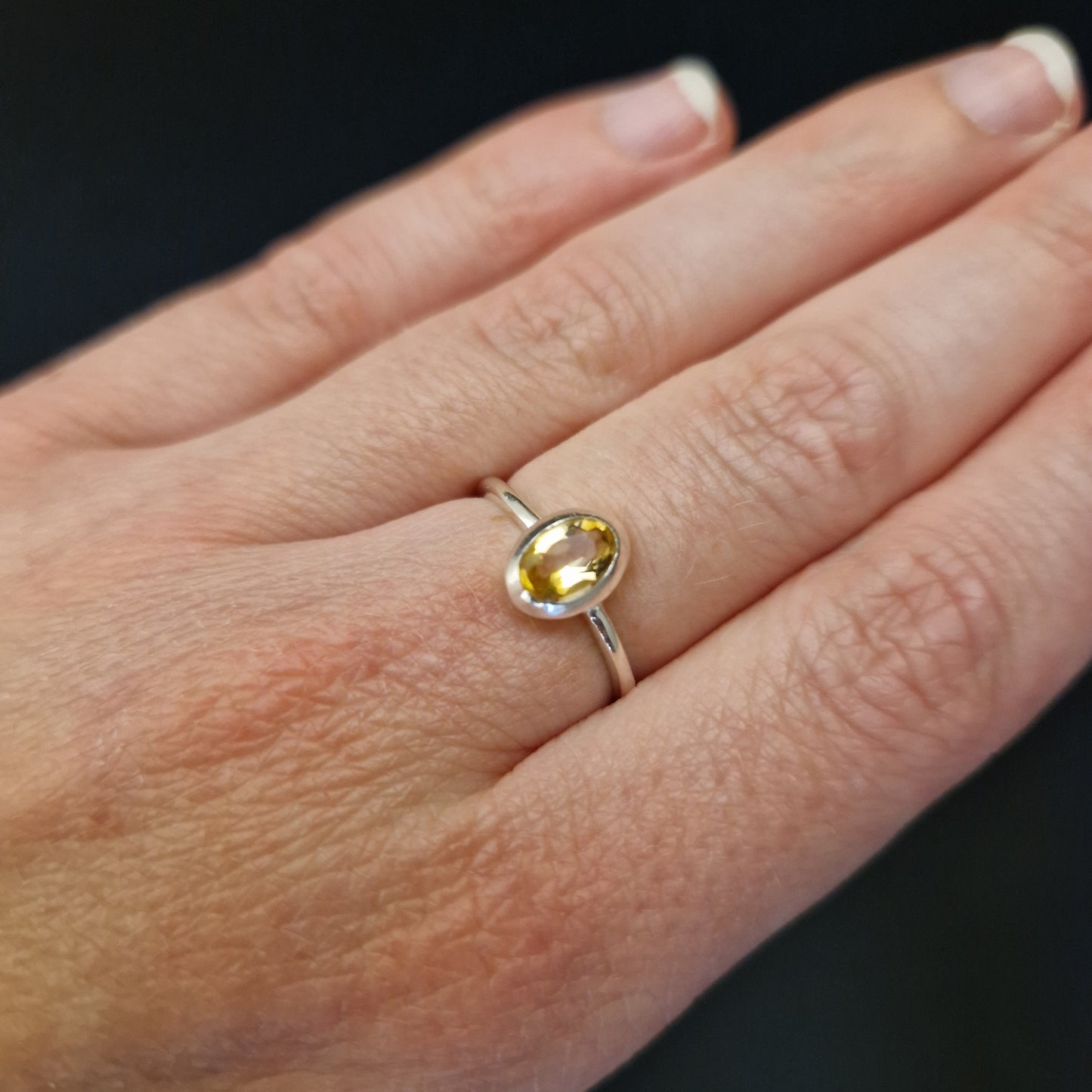 Ring Radient Charm Citrine